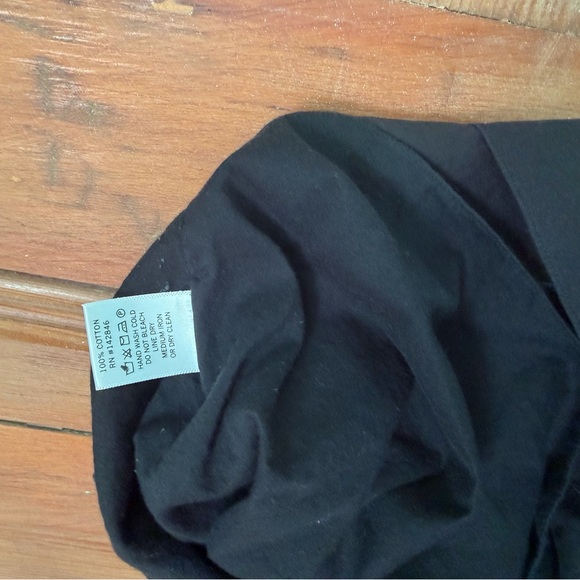 RHODE Black Hannah ruched cotton mini skirt LG - Picture 8 of 9